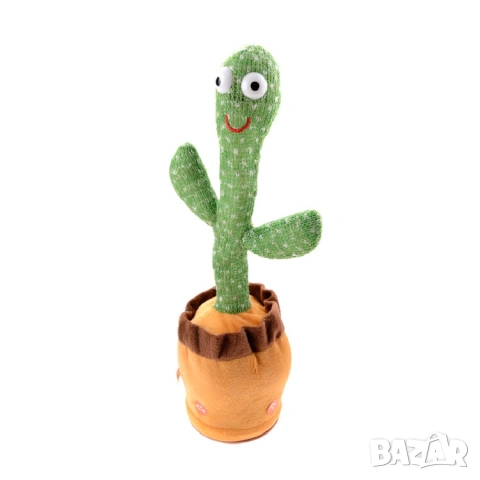 Танцуващ и пеещ кактус с глас – забавна играчка USB 33 см