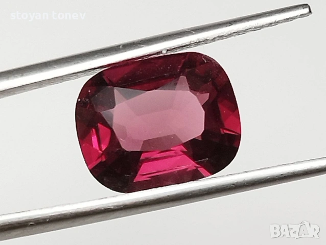 Рядък 1.85кт. естествен, нетретиран вишнево-червен шпинел от Мианмар (Бирма)! Нов!, снимка 7 - Други - 53563279