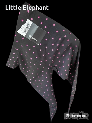 Черно клинче за 5-6 год мом рпзови звездички,колекция"Stars",Англия/ново