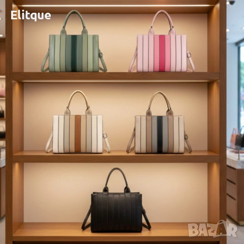 Дамска чанта от еко кожа в 6 цвята - стил и качество!, снимка 2 - Чанти - 53256287