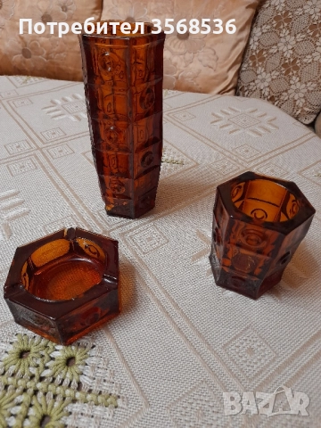 Стъклени вази,чаши и др.стъкларии , снимка 4 - Вази - 40531786