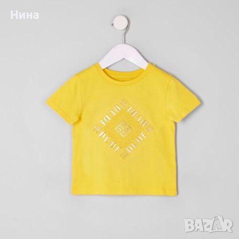 River Island mini тениска в жълто, снимка 1 - Бебешки блузки - 46204228
