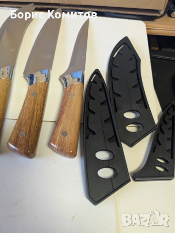 Ножове к-т за рязане, кухненски домакински инструмент, остър резец, снимка 7 - Прибори за хранене, готвене и сервиране - 52772227