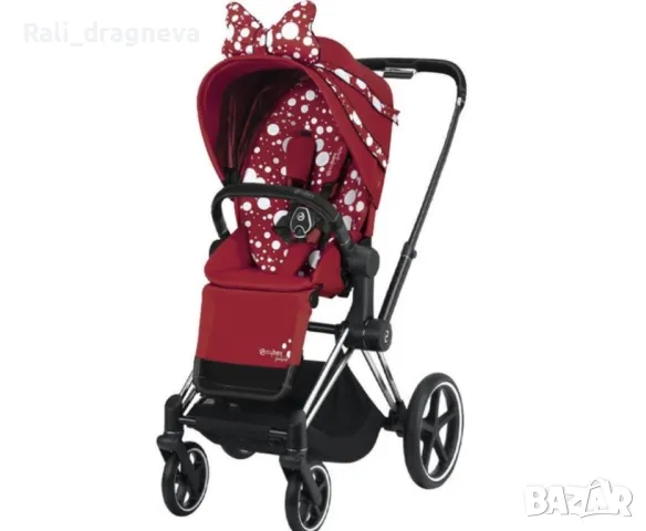 Намалена цена! Количка Cybex Priam Jeremy Scott Petticoat red dark, снимка 1 - Детски колички - 49193654