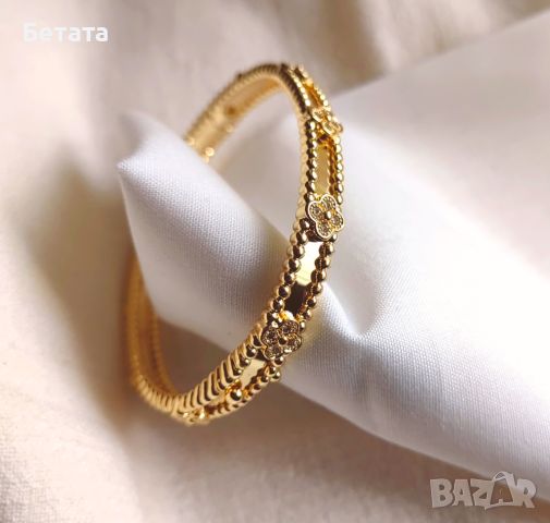 Van Cleef & Arpels VCA gold bracelet Vintage Alhambra-дамска гривна, снимка 1 - Гривни - 45275781
