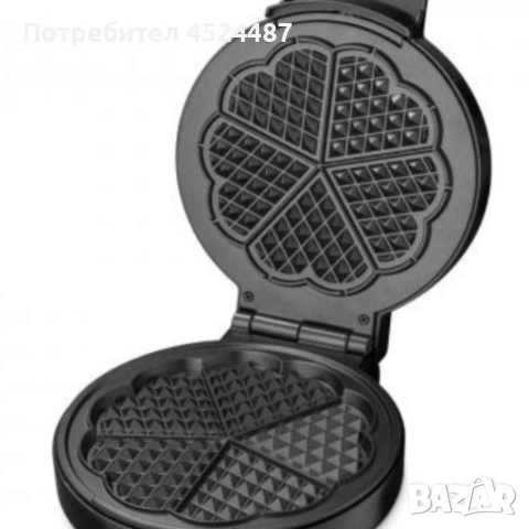 Гофретник с терморегулатор и незалепващи плочи – перфектни гофрети всеки път, снимка 2 - Гофретници - 53848440