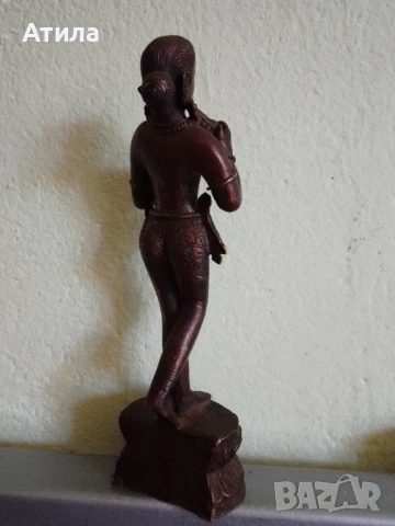 статуетка индия бронз 21/6 см, снимка 4 - Статуетки - 51188781