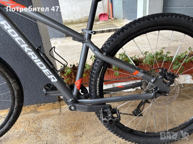 Планински велосипед Rockrider ST 120 Sport Trail + звънец и поставка за шише, снимка 6 - Велосипеди - 53720954