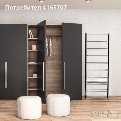 Метален органайзер за обувки XXL, 10 нива, за 30 чифта