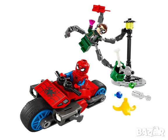 LEGO® Marvel Super Heroes 76275 - Преследване с мотоциклети: Спайдърмен срещу Док Ок, снимка 5 - Конструктори - 45614277