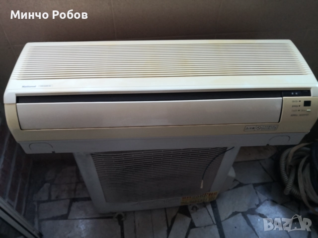 Японски климатик NATIONAL CS-G28K-W, външното тяло: CU-28BK и трансформатор 110V