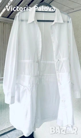 Бяла риза/туника SANDWICH_ , снимка 2 - Ризи - 50503774