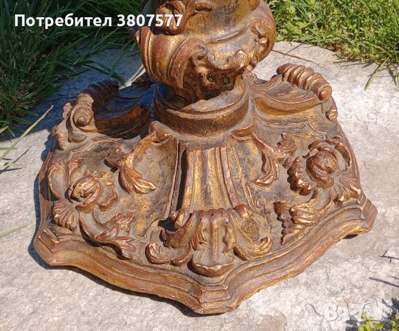 Красива Резбована Дървена маса 19. век от Португалия, снимка 4 - Маси - 45608426