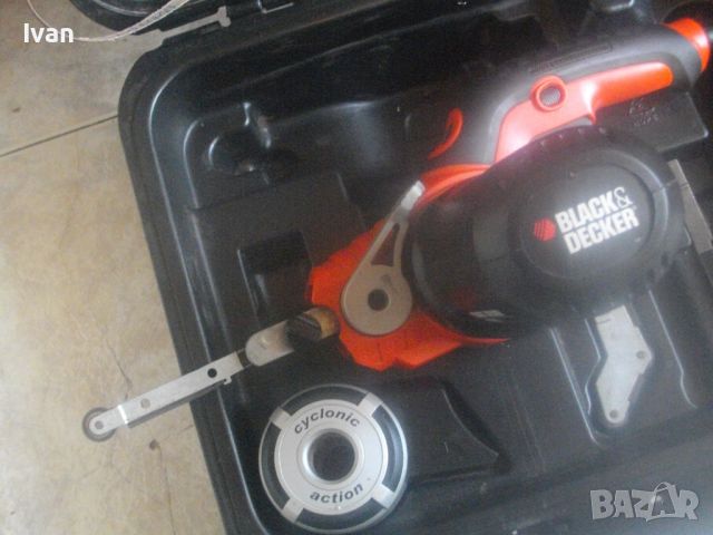 400W/900-1600 об/мин-Ел.Мини Лентов Шлайф Ел.Пила-BLACK DECKER KA902E-Пълен Комплект 3 Рамена/Филтър, снимка 1 - Други инструменти - 45743580