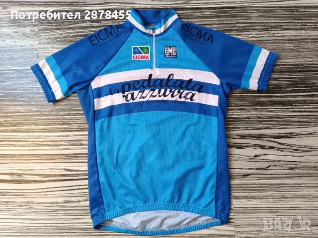 SmS Santini колоездачна вело блуза тениска джърси, снимка 1 - Спортни дрехи, екипи - 45276914