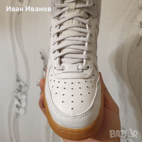 оригинални маратонки NIKE AIR FORCE 1 HI SE "PHANTOM" номер 38-38,5, снимка 5 - Маратонки - 46410786