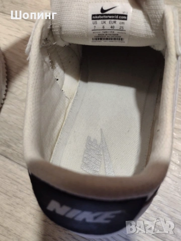 NIKE Обувки Classic Cortez Leather - №40 - стелка 25 см. Според мен отговарят на 39, защото аз съм т, снимка 4 - Дамски ежедневни обувки - 30198538