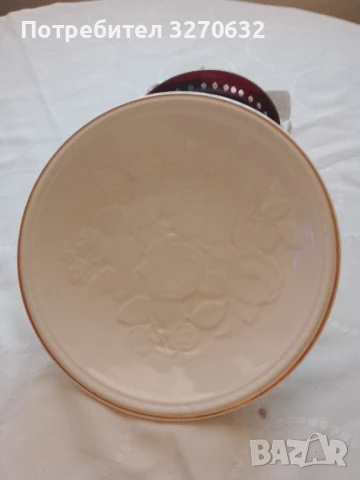 Руско порцеланово плато от 80-те години на миналия век. Маркировка З и К