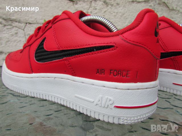 Маратонки Nike Air Force 1 '07 'University Red', снимка 3 - Маратонки - 46398735