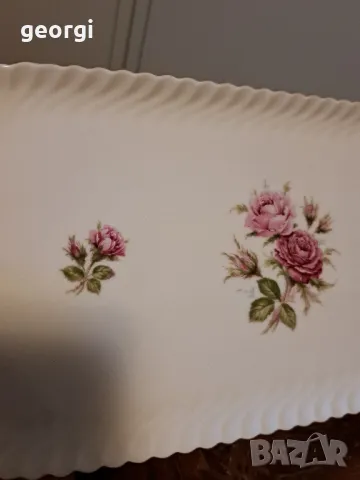 немско порцеланово плато с рози Kaiser porcelain    15/2, снимка 7 - Сервизи - 48966920