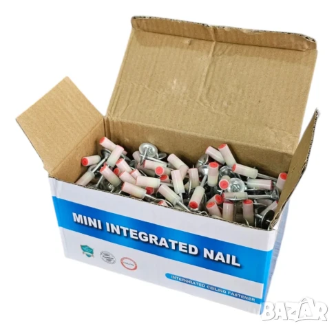 Пирони за пистолет, малки, заряд, прави, Ф7,3x25mm, кутия 100бр.