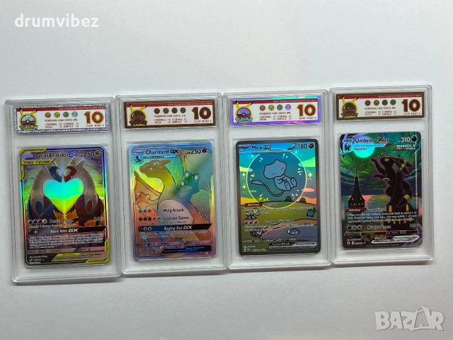 4 Pokemon Rare Cards:Latias&Latios GX,Charizard GX,Mew EX & Umbreon Vmax, снимка 2 - Колекции - 54071248