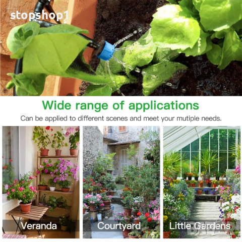 Система за капково напояване 25 метра цял комплект , снимка 2 - Напояване - 53647446