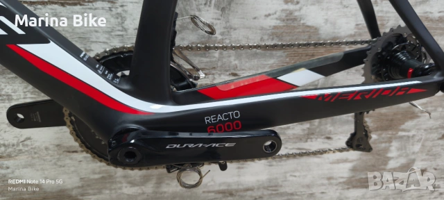 Карбонов шосеен велосипед без капли Merida Reacto 6000 Dura-Ace | L, снимка 13 - Велосипеди - 53294537