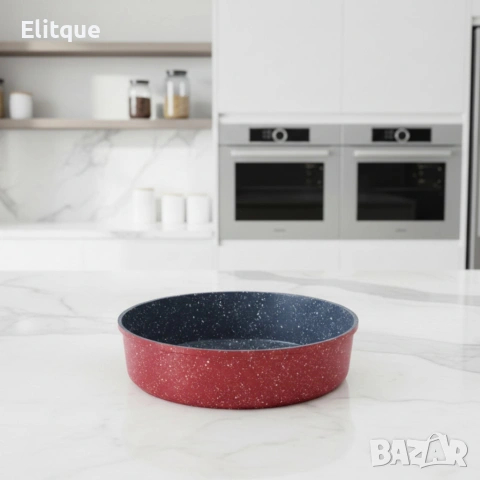 Кръгла тава за печене Oliver Voltz OV54322B28/30/32 см – керамично-мраморно покритие, снимка 6 - Други стоки за дома - 53045861