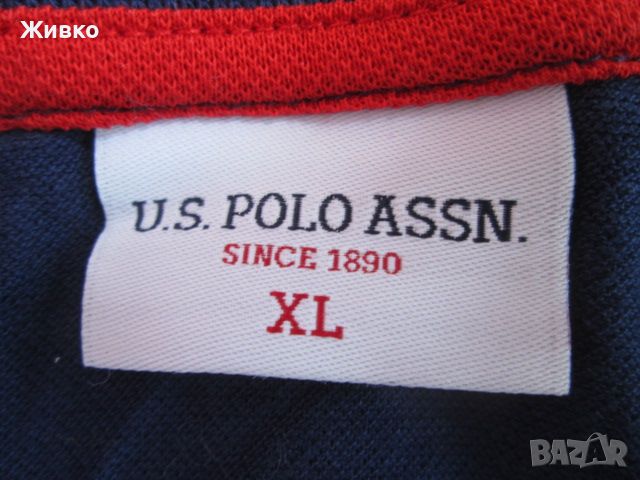U.S.POLO ASSN. since 1890 тъмно синя тениска размер XL., снимка 2 - Тениски - 45592918