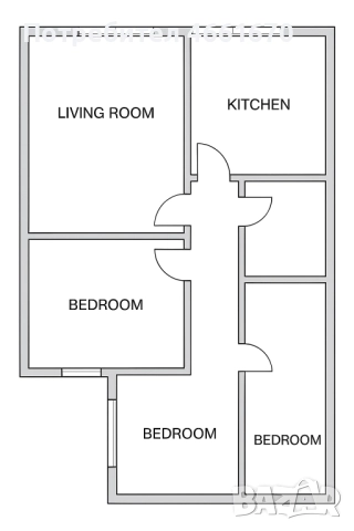 Тристаен апартамент Кършияка! 