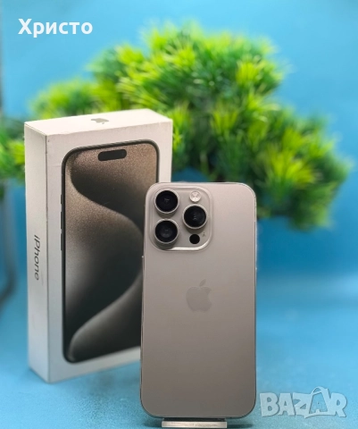 Apple iPhone 15 Pro, 128GB, 5G, Natural Titanium  , снимка 6 - Apple iPhone - 52808871