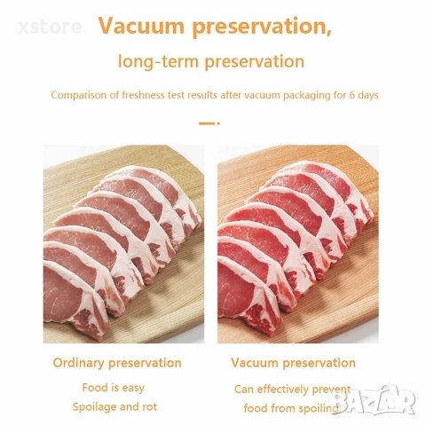 Машина за вакуумиране на опаковки - без торбички в комплекта, снимка 8 - Други - 52695133