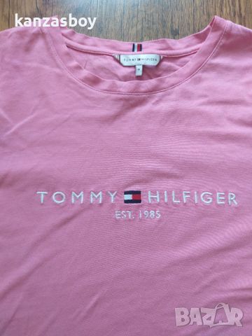 Tommy Hilfiger Essential Crew Neck Logo - страхотна дамска тениска М, снимка 2 - Тениски - 46125955