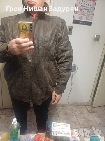 Кожено яке полушуба естествена кожа, снимка 4 - Якета - 52186760