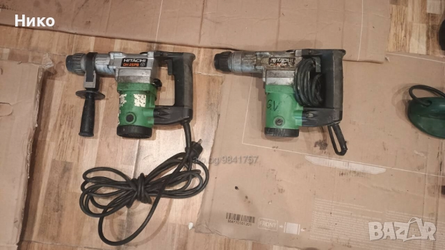 Работещ перфоратор HITACHI DH25PB и перфоратор HITACHI DH25PB за части, снимка 4 - Перфоратори - 52317041
