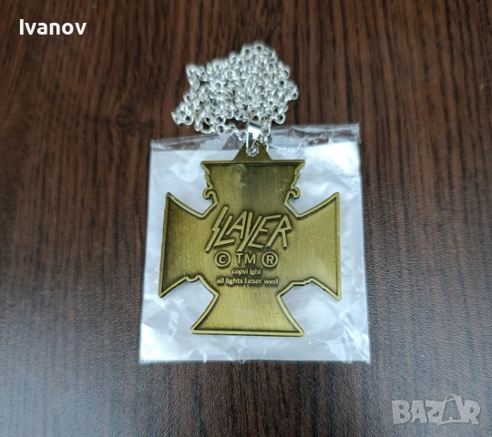 Slayer нов официален мърч медальон, снимка 3 - Арт сувенири - 53774419