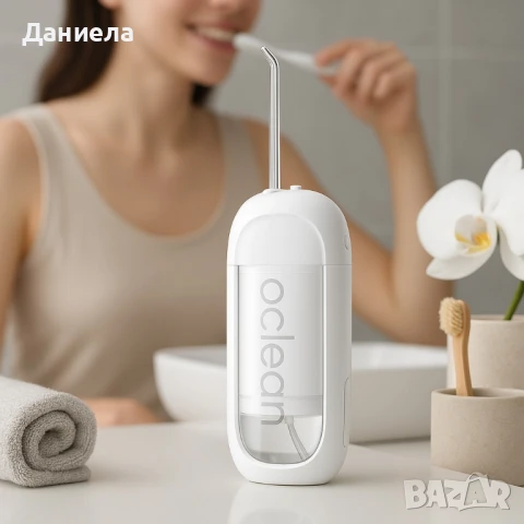 Зъбен душ Oclean W10 Lite, 2бр накрайника, 3 режима, 150мл, снимка 3 - Други - 51340728