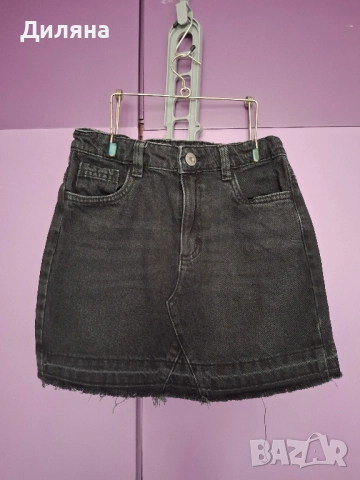 Къса класическа дънкова пола за момиче Reserved 134 см