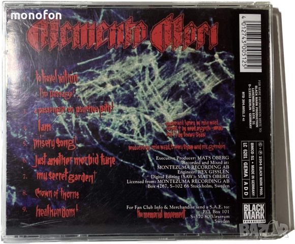 Memento Mori - Life, death and other morbid tales, снимка 2 - CD дискове - 45885542