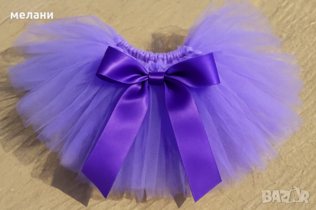 ИЗРАБОТВАМ бебешко розова пола пачка /туту/– за рожден ден или фотосесия-ПО ПОРЪЧКА, снимка 2 - Бебешки рокли - 51342515