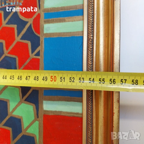 НАЙ ДОБРАТА ОФЕРТА Абстрактна живопис в египетски стил,Колаж, Египетска иконография, снимка 10 - Картини - 53066147