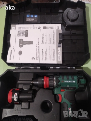 12 V Комплект акумулаторна дрелка PBSA 12 E4 С 2 акумулаторни батерий и 75 аксесоари 3 г. гаранция, снимка 3 - Други инструменти - 52651676