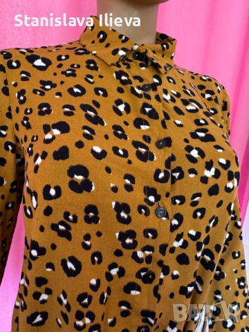 Леопардова риза MANGO, снимка 3 - Ризи - 45379957