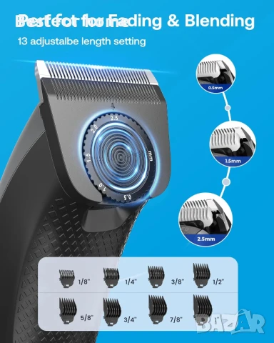 Безжична 2 в 1 многофункционална машинка за подстригване GLAKER  , снимка 8 - Машинки за подстригване - 50503006