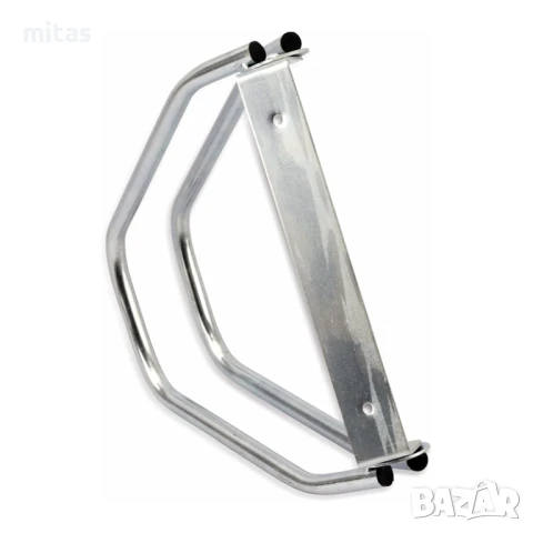 Стенна паркинг стойка за градски велосипед MARTAR Стоманена, Сребриста, снимка 2 - Аксесоари за велосипеди - 51321255