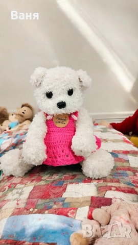 Плетено мече, снимка 5 - Плюшени играчки - 52260213