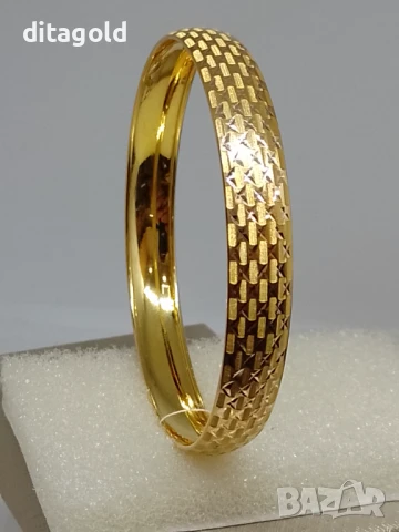 Нова 14К твърда златна гривна 7.95 гр 1150 лв, снимка 1