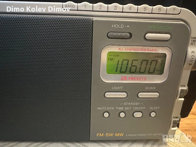 SONY ICF M 770S Радио, Транзистор, снимка 7 - Радиокасетофони, транзистори - 53934942