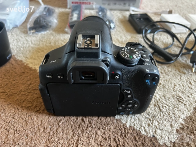 Canon EOS 750D + обектив EF-S 55-250mm IS II, снимка 5 - Фотоапарати - 53848008